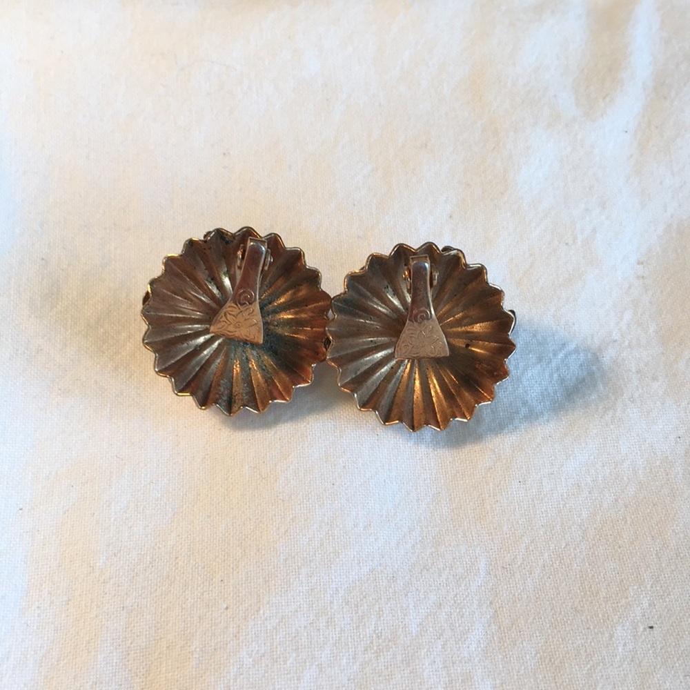 Vintage Moorehouse Enameled Clip On Earrings - Picture 4 of 6